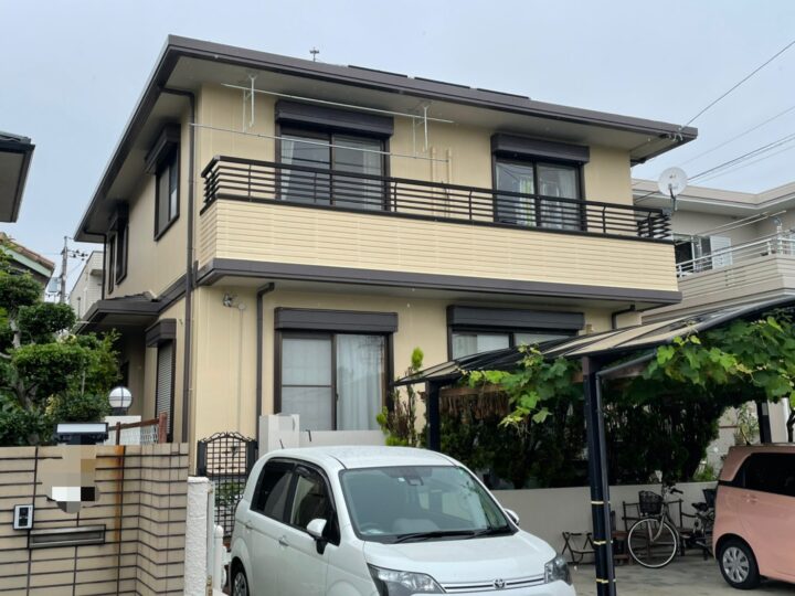 T様邸　名古屋市緑区　外壁塗装・屋根塗装・コーキング工事　ヘーベルハウス