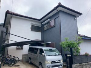 刈谷市で外壁塗装・コーキング工事！　ワンカラーからツートンへ仰天チェンジ☆