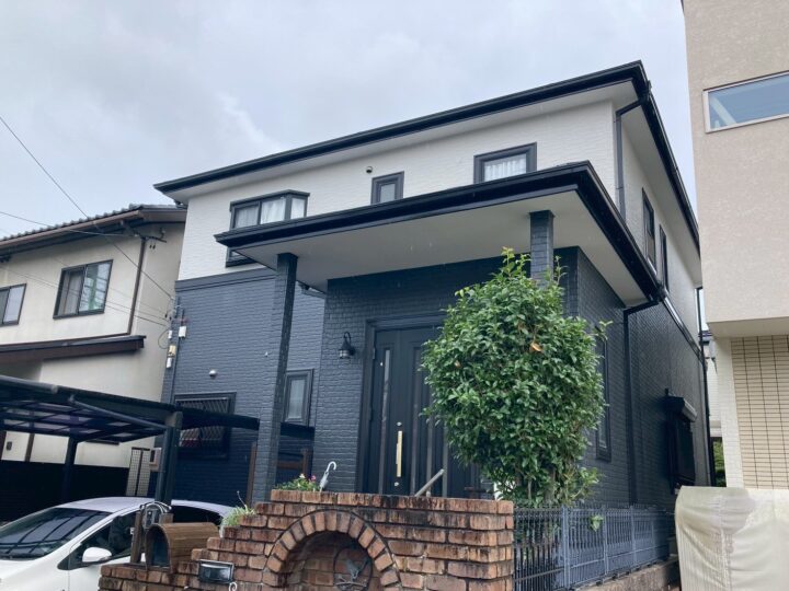 刈谷市で外壁屋根塗装・コーキング・防水工事! モダンなカラーリングでおしゃれな外壁に☆