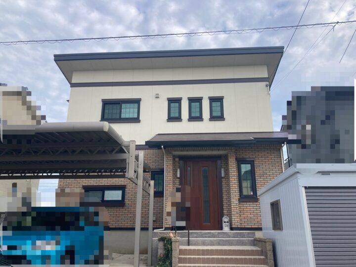 【SPパワーシリコン】西尾市|明るく清潔感のある外観へ施工後|刈谷市・豊明市の外壁塗装 愛知建装