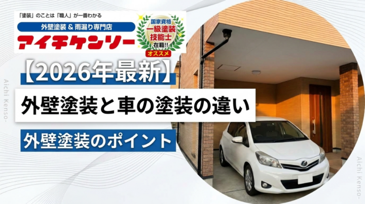 【刈谷市】外壁塗装と車の塗装の違い『無機塗料専門店の愛知建装』|刈谷市・豊明市のブログ 愛知建装