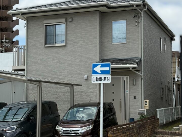 【スーパーセランG4】岡崎市|落ち着いたグレーで上品な外観に施工前|刈谷市・豊明市の外壁塗装 愛知建装