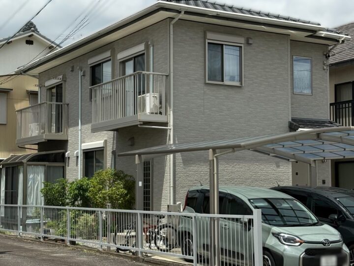 【スーパーセランG4】岡崎市|落ち着いたグレーで上品な外観に施工前|刈谷市・豊明市の外壁塗装 愛知建装